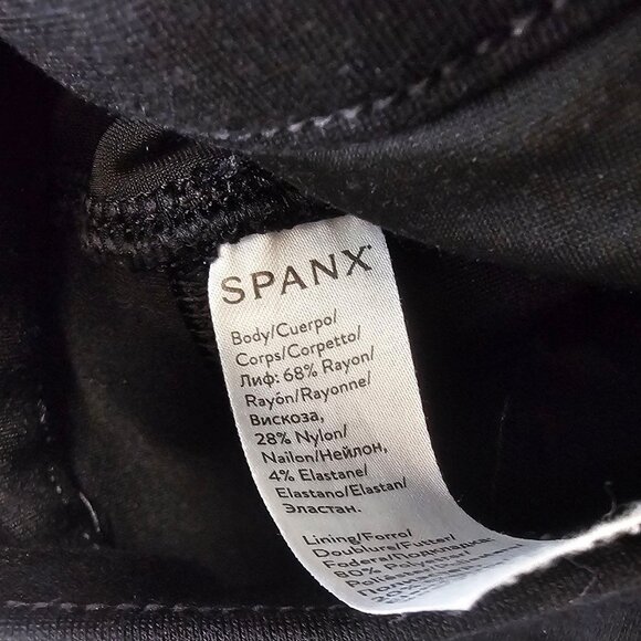SPANX The Perfect Black Ankle Pant, Stretch, Shaping, High Rise, Size Large - Picture 8 of 8